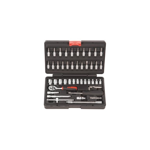 HOLEX 1/4 in Socket Set, 46 Piece, - 630002 46